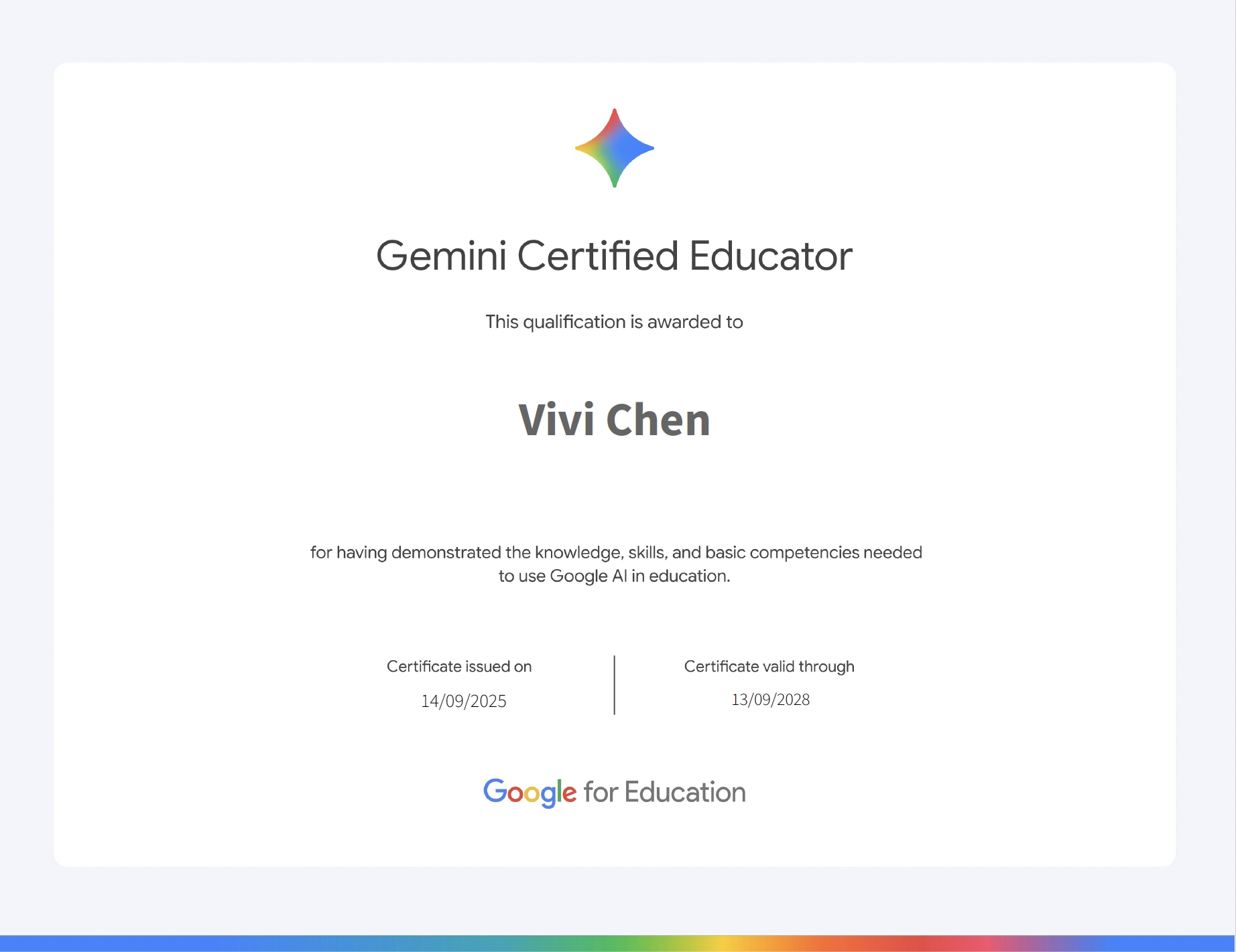 Gemini Certified Educator